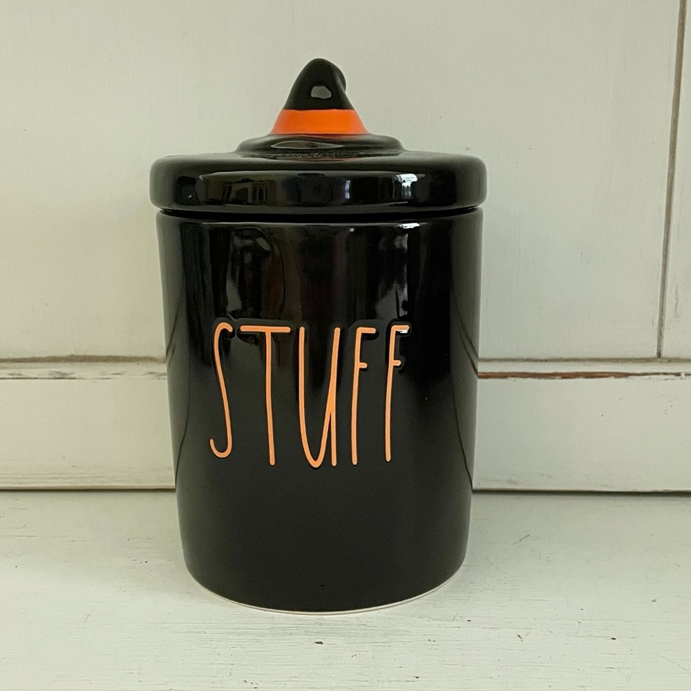 Rae Dunn Halloween STUFF Mini Canister Jar